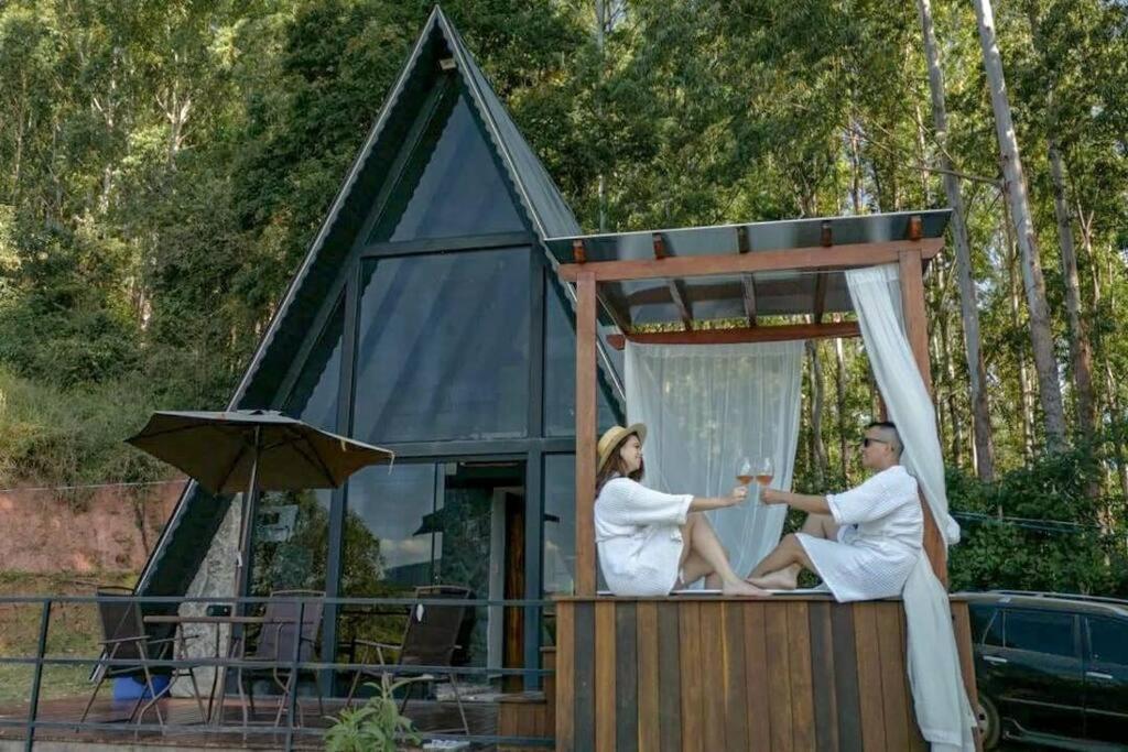 Vila Cabana Raizes: A-Frame Com Vista Para As Montanhas Baependi Exteriér fotografie