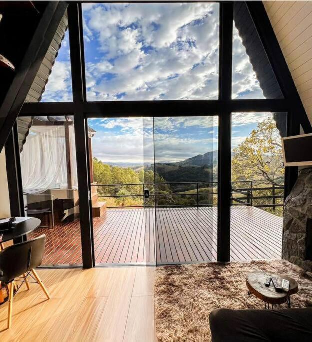 Vila Cabana Raizes: A-Frame Com Vista Para As Montanhas Baependi Exteriér fotografie