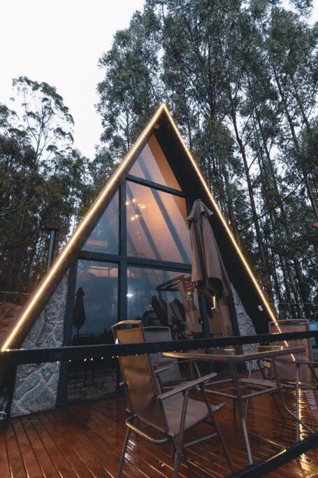 Vila Cabana Raizes: A-Frame Com Vista Para As Montanhas Baependi Exteriér fotografie