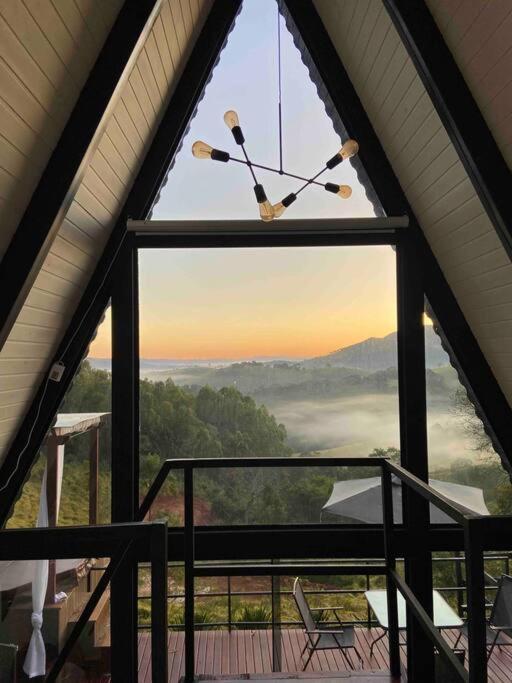 Vila Cabana Raizes: A-Frame Com Vista Para As Montanhas Baependi Exteriér fotografie