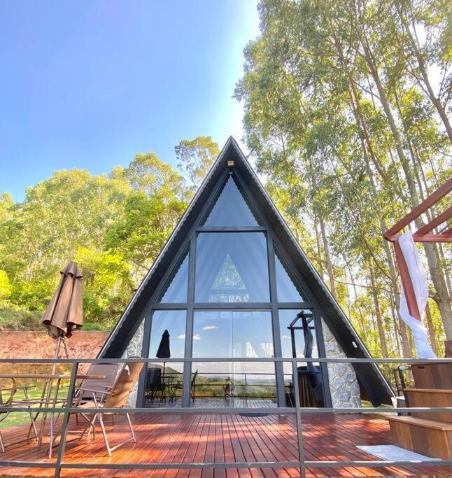 Vila Cabana Raizes: A-Frame Com Vista Para As Montanhas Baependi Exteriér fotografie