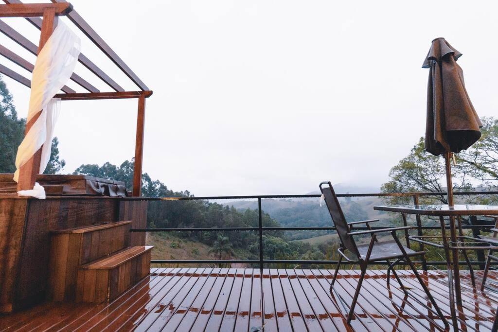 Vila Cabana Raizes: A-Frame Com Vista Para As Montanhas Baependi Exteriér fotografie