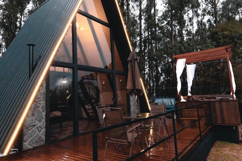 Vila Cabana Raizes: A-Frame Com Vista Para As Montanhas Baependi Exteriér fotografie