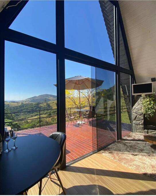 Vila Cabana Raizes: A-Frame Com Vista Para As Montanhas Baependi Exteriér fotografie